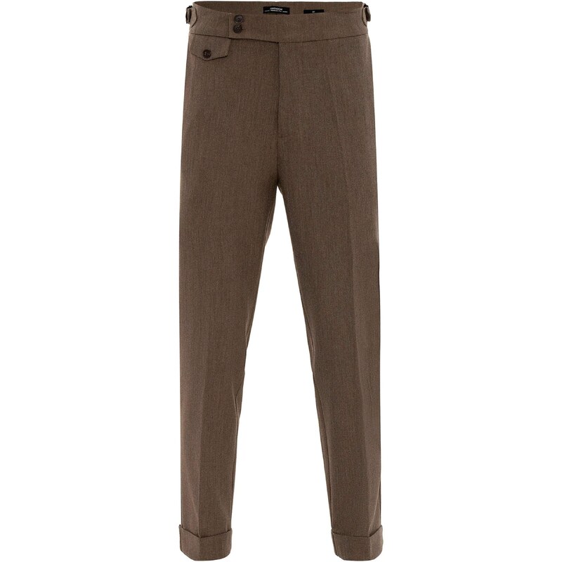 Antioch Plisované nohavice mokka 54340039