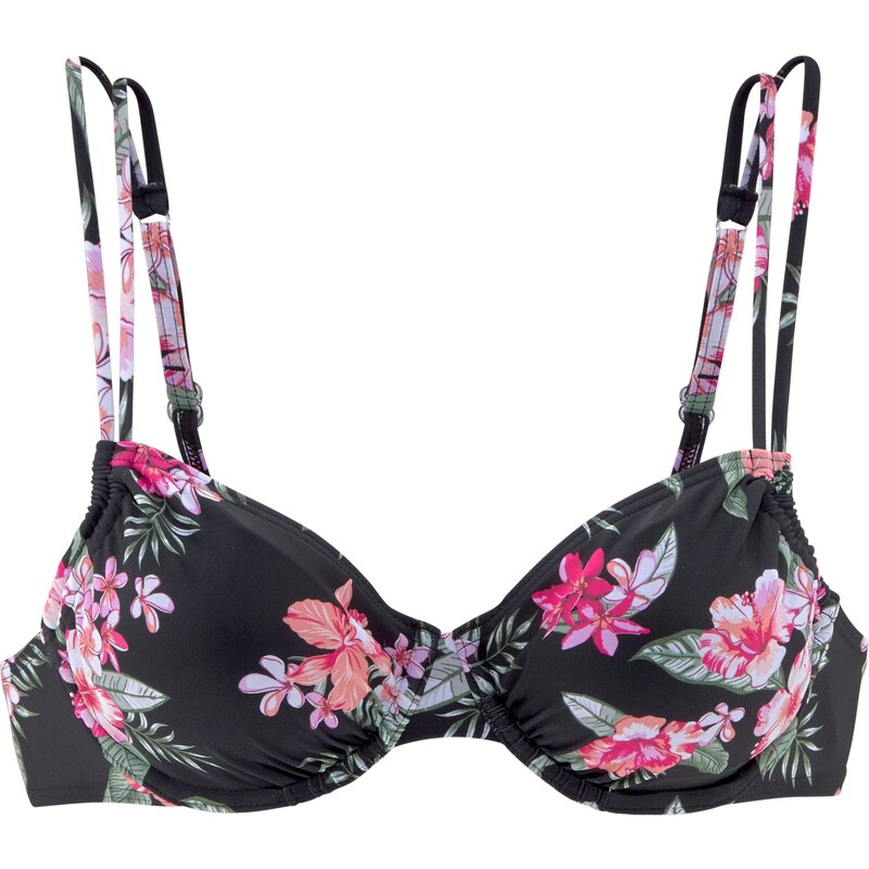LASCANA Bikinový top olivová / ružová / pastelovo ružová / čierna 54342404