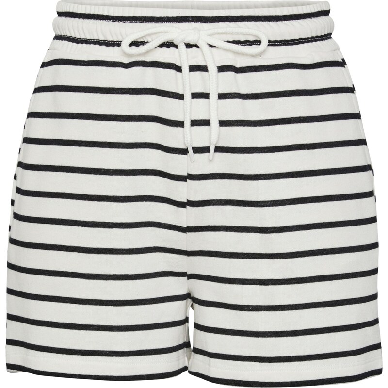 PIECES Nohavice PCChilli čierna / biela 56522983