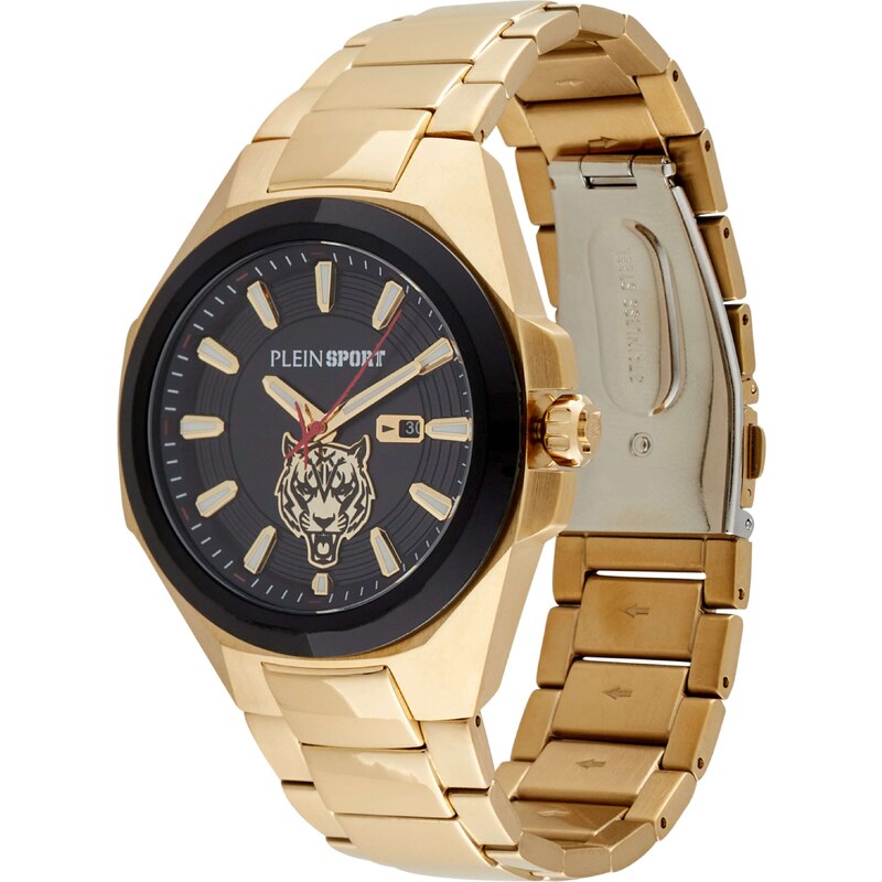 Plein Sport Analógové hodinky zlatá / čierna 65052184