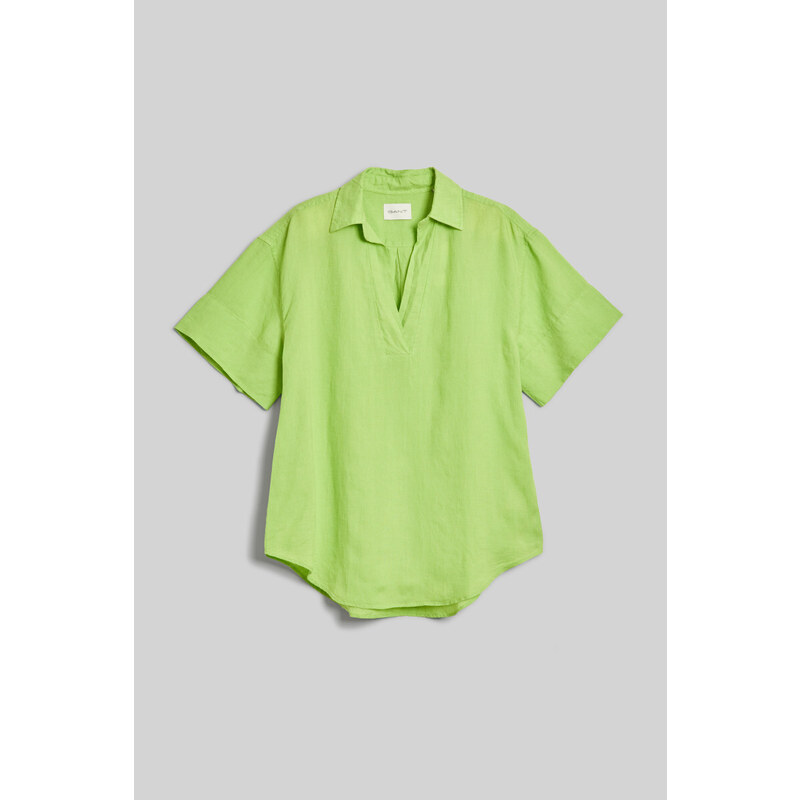 KOŠEĽA GANT REL LINEN POPOVER SS SHIRT MATCHA GREEN 51108365