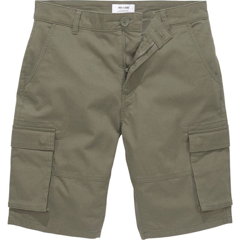 Only & Sons Nohavice Cam Stage olivová 51423792