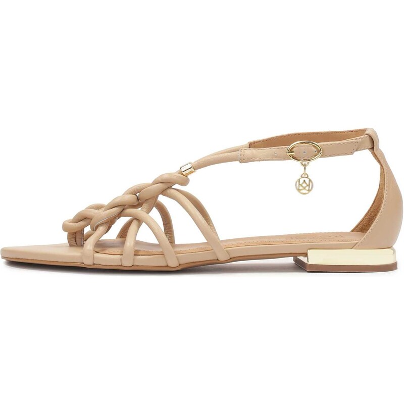 Kazar Remienkové sandále béžová / zlatá 63724122