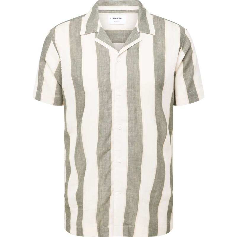 Lindbergh Košeľa olivová / prírodná biela 54800002