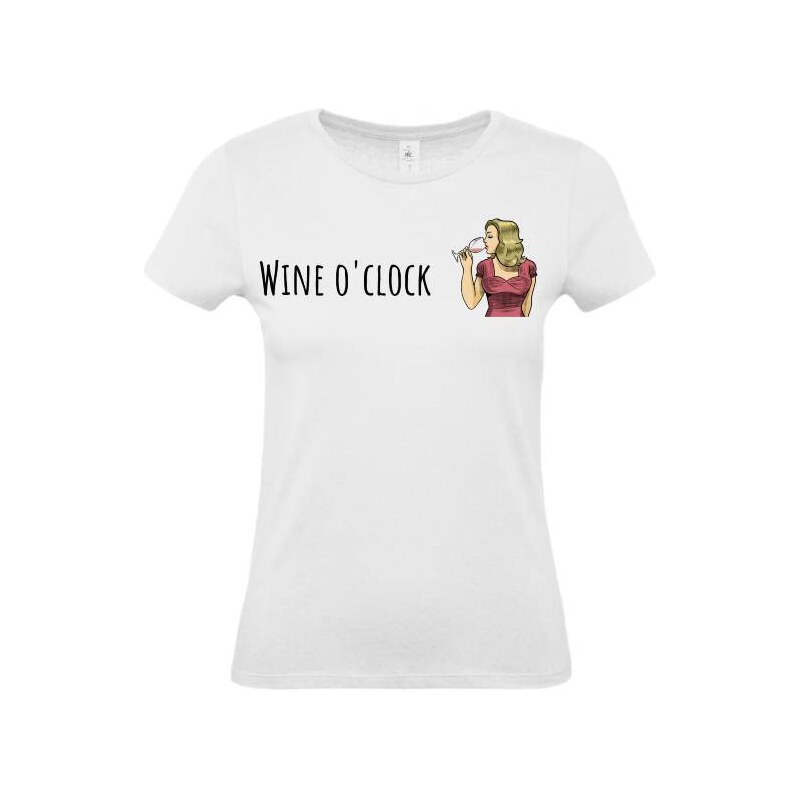 B&C Dámske tričko Wine o'clock