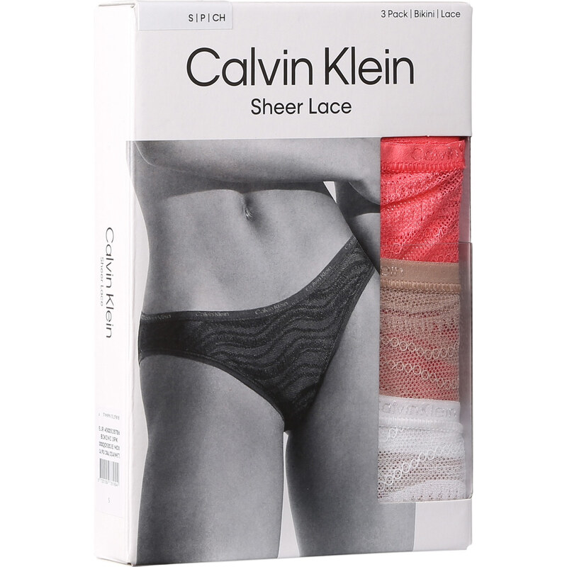 3PACK dámske nohavičky Calvin Klein viacfarebné (QD5203E-NOX)