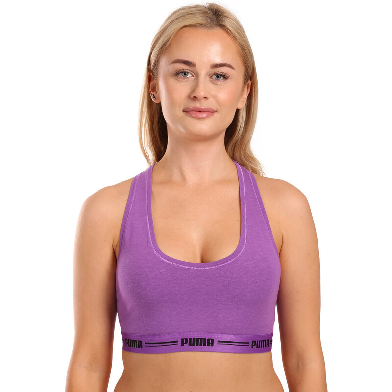 Dámska športová podprsenka Puma fialová (604022001 020) 51135649