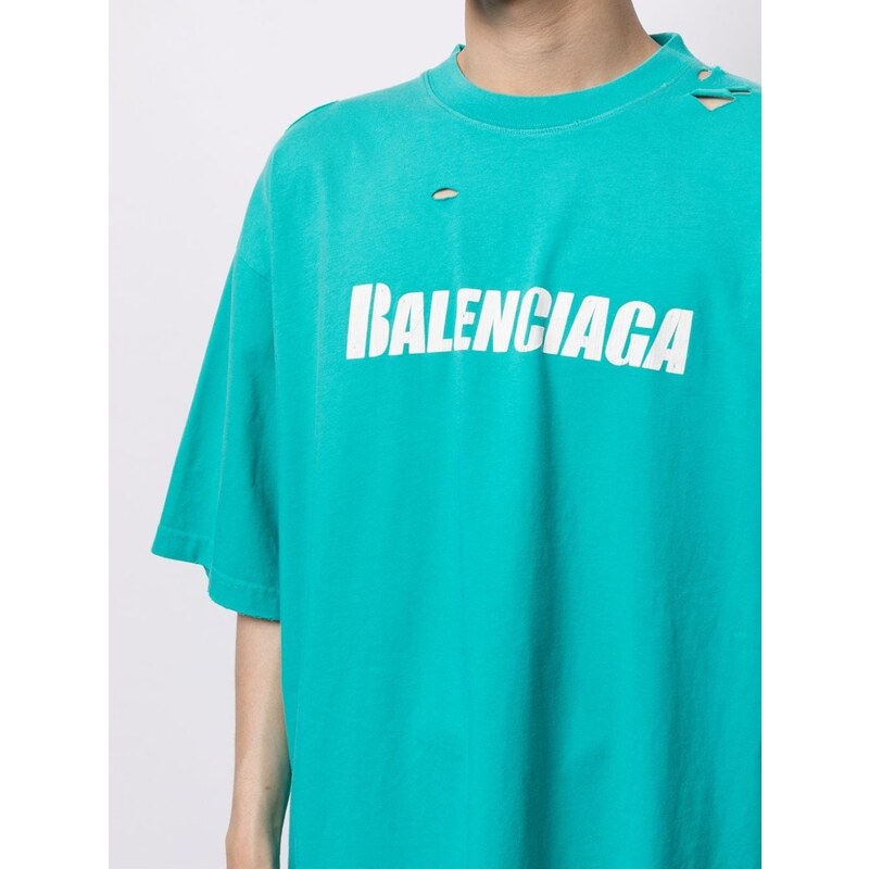 BALENCIAGA Vintage Turquoise tričko