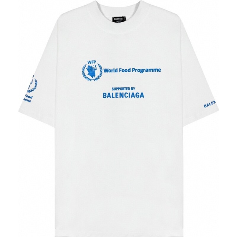 BALENCIAGA Supports The WFP White tričko