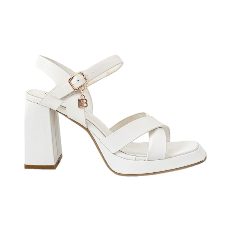 Biele sandále Laura Biagiotti PR Calf 56369516