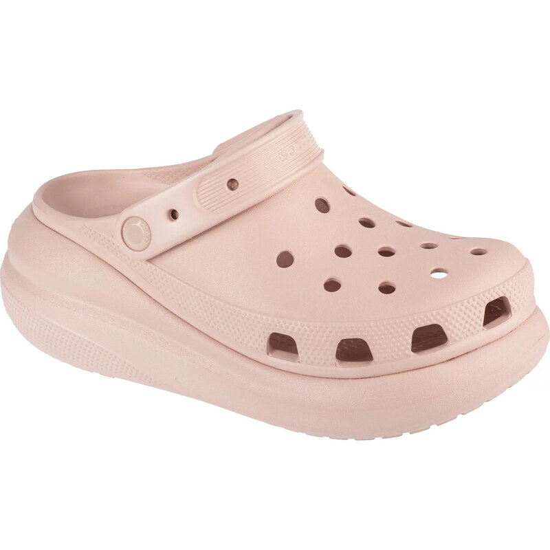 Svetloružové nazuváky na platforme Crocs Classic Crush Clog 207521-6UR 62841632