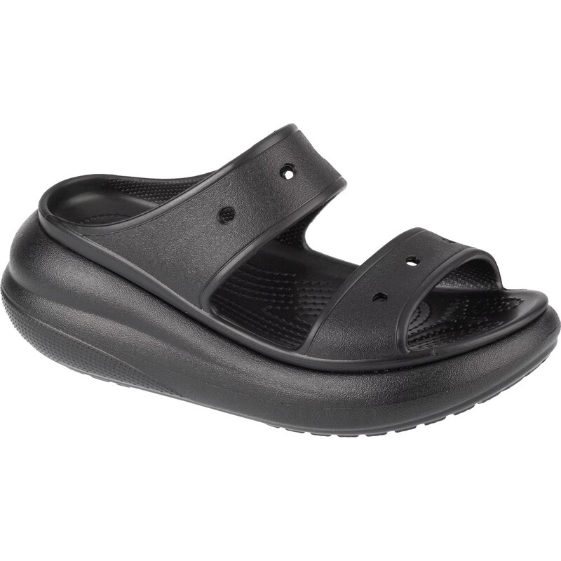 Čierne štýlové nazuváky na platforme Crocs Classic Crush Sandal 207670 65151728