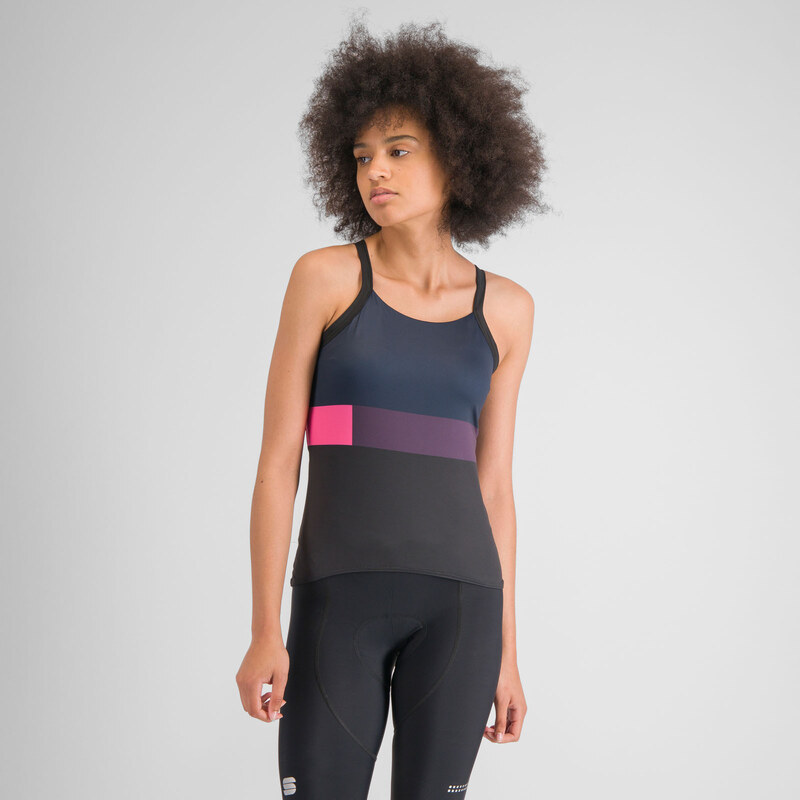 Sportful SNAP dámsky top black galaxy blue 58444474