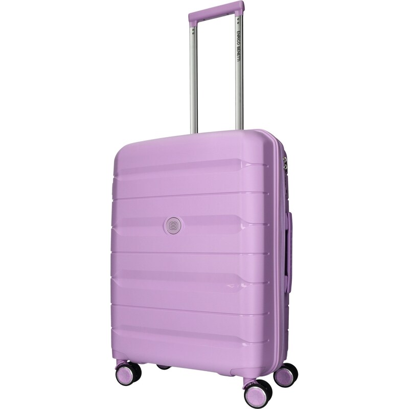 Stredný škrupinový kufor na kolieskach Enrico Benetti MontréalLilac 51151838