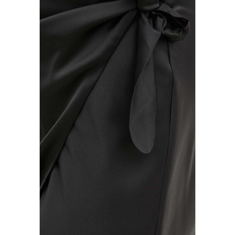 Sukňa Guess IRINA čierna farba, mini, áčkový strih, W4GD0A WF1T2