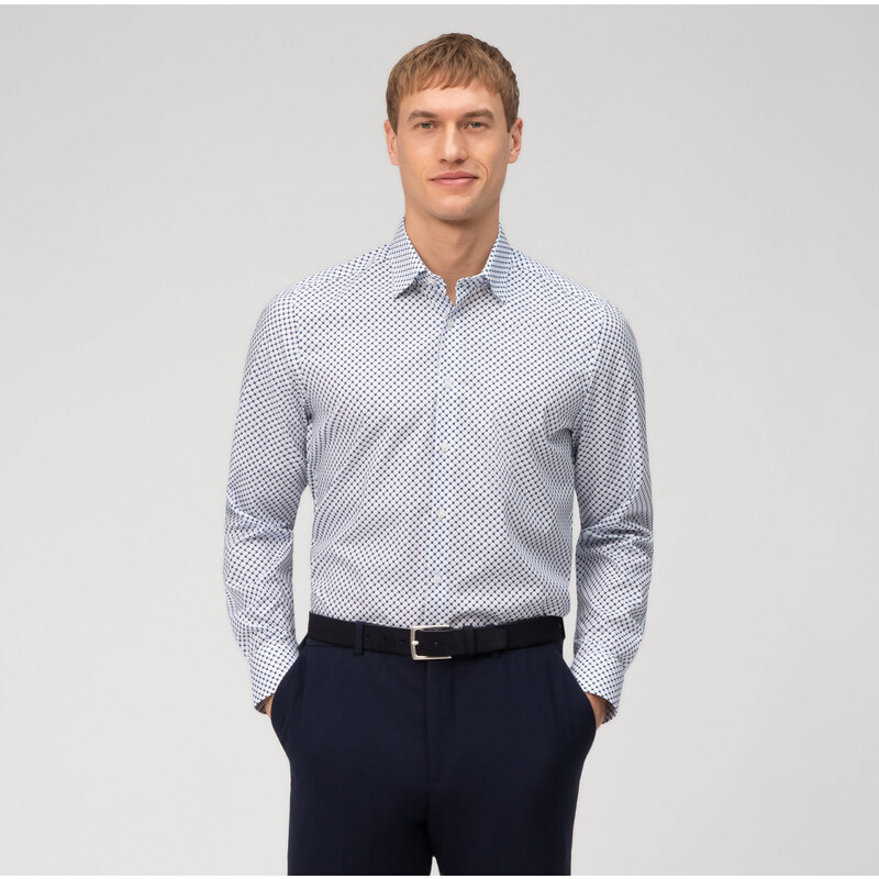 Pánska vzorovaná košeľa OLYMP body fit 51159299