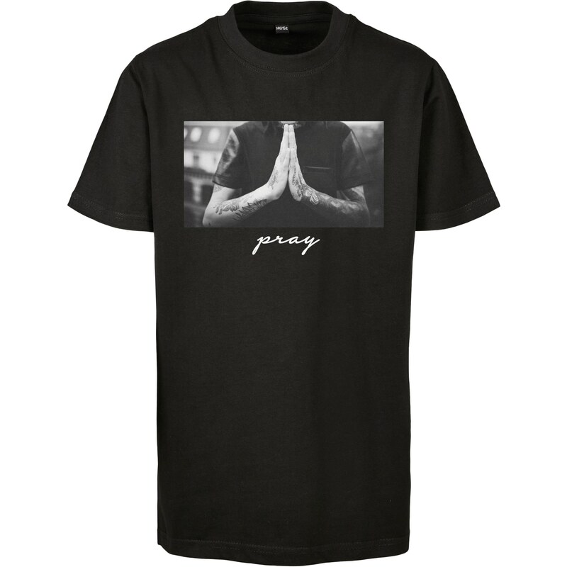 E-shop Mister Tee Childrens T-shirt Pray Tee black
