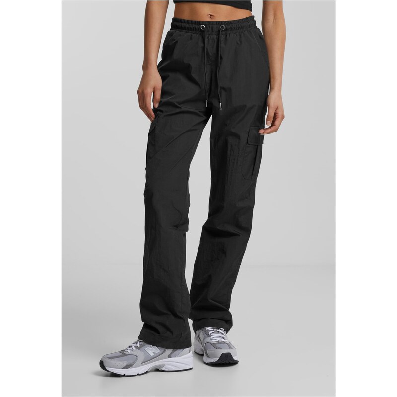 Urban Classics Womens Nylon Cargo Pants Concrete 50548946