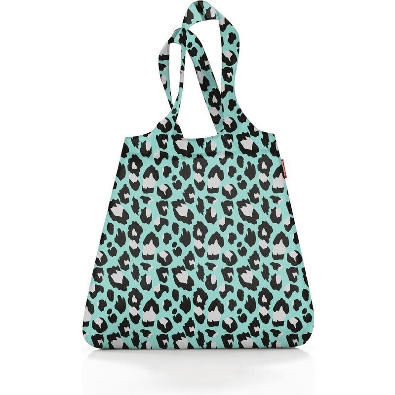 Skladacia taška Reisenthel Mini Maxi Shopper Leo pastel gepard mint