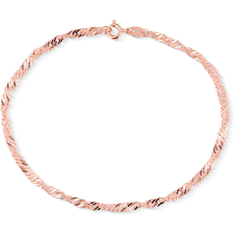 Olivie Strieborný náramok 20 cm SINGAPORE ROSE 7632 44988196