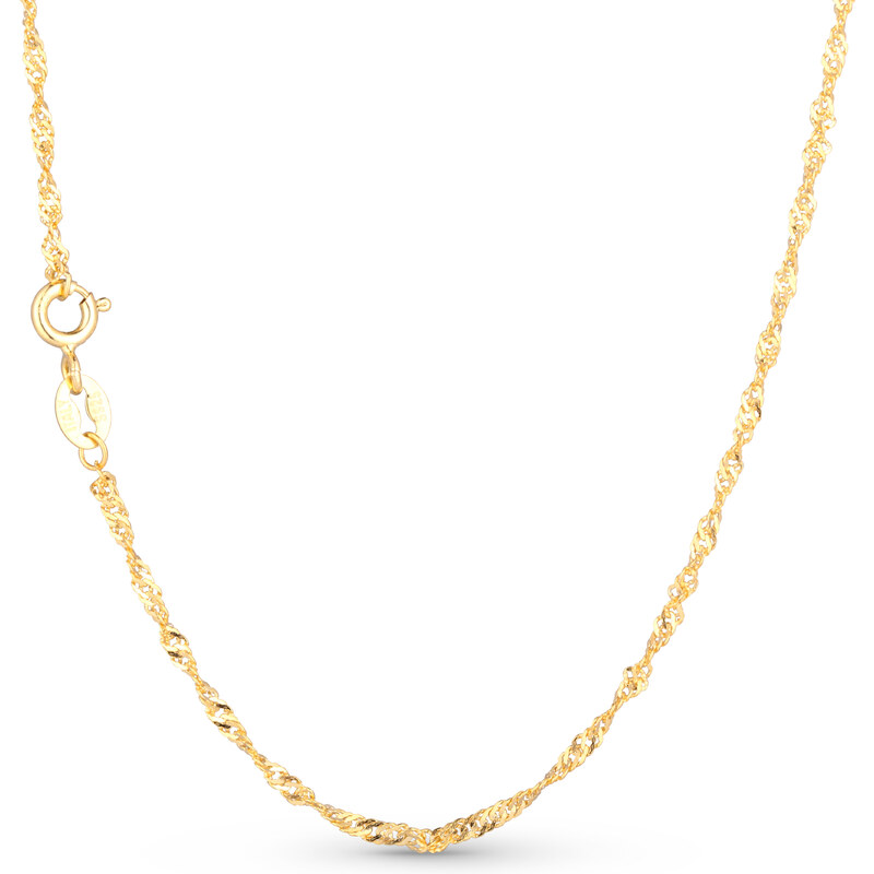 Olivie GOLD TWISTED 40cm strieborná retiazka 4632 20961050