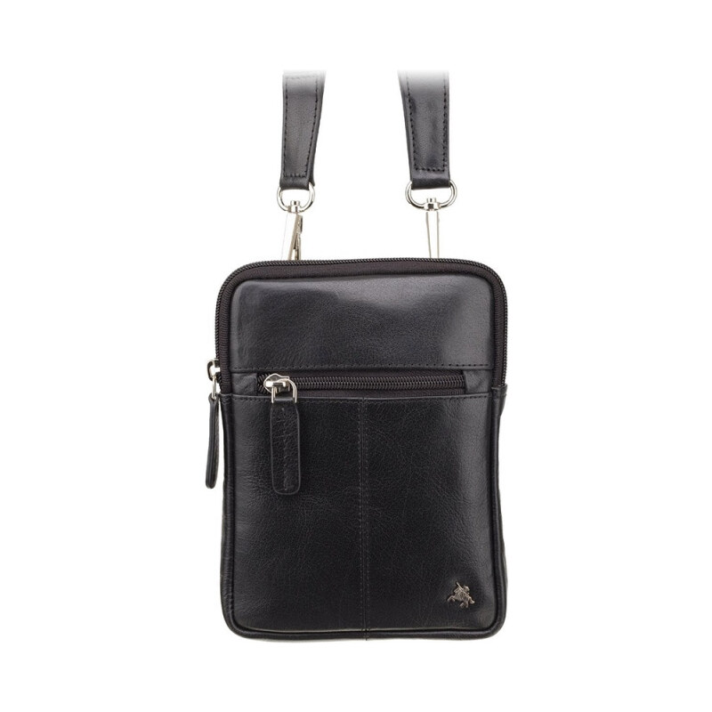 Visconti Malá pánska kožená taška na doklady čierna (KT159) 59774329