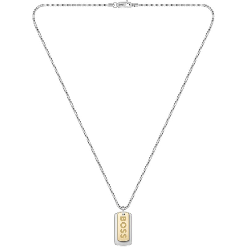 Hugo Boss Pánsky bicolor náhrdelník Vojenské známky Devon 1580576 66586944