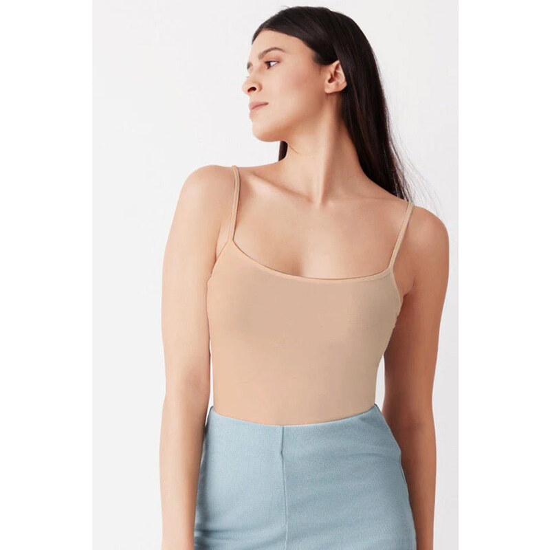 Glara Bavlnené jednofarebné tielko Basic 55120794