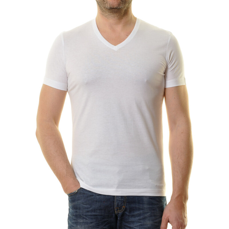 Pánske biele tričko pod košeľu RAGMAN Body Fit (2ks) 47634974