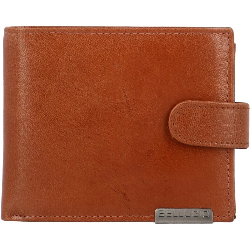 Pánska kožená peňaženka koňaková - Bellugio Maciex koňak 60980426