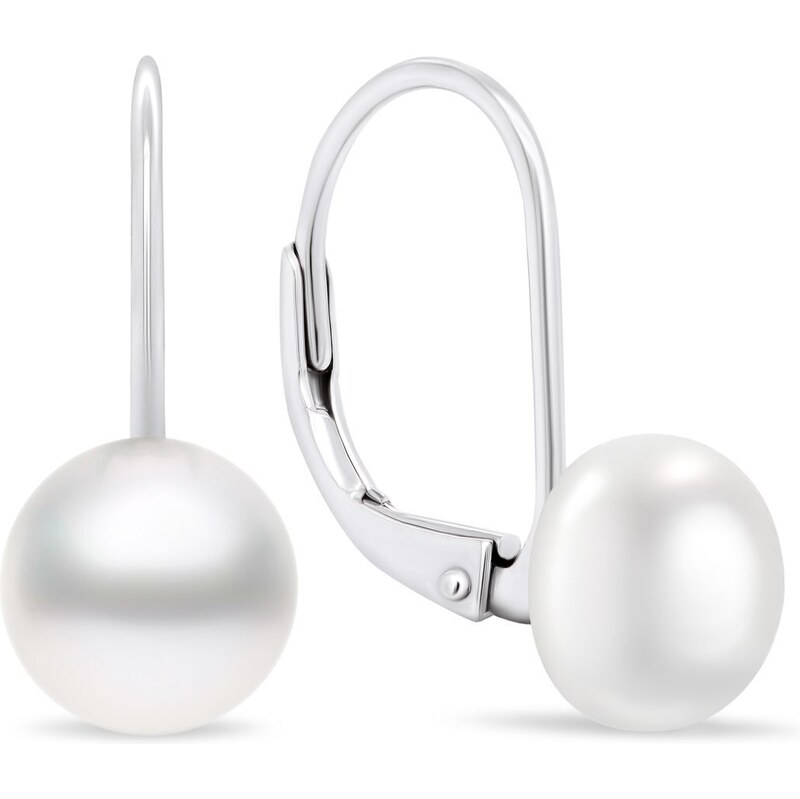 Brilio Silver Strieborné perlové náušnice EA412W_EA413W 0,9 cm 66583614