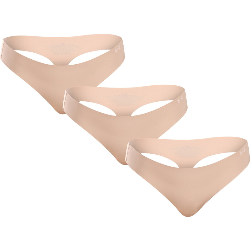 3PACK dámske tangá Under Armour béžové (1383893 500) 51203564