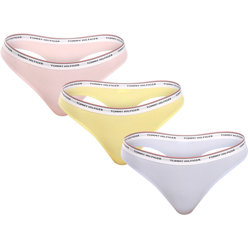 3PACK dámske tangá Tommy Hilfiger viacfarebná (UW0UW04894 0VQ) 51203574