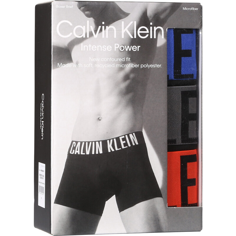 3PACK pánske boxerky Calvin Klein čierne (NB3612A-MDJ)