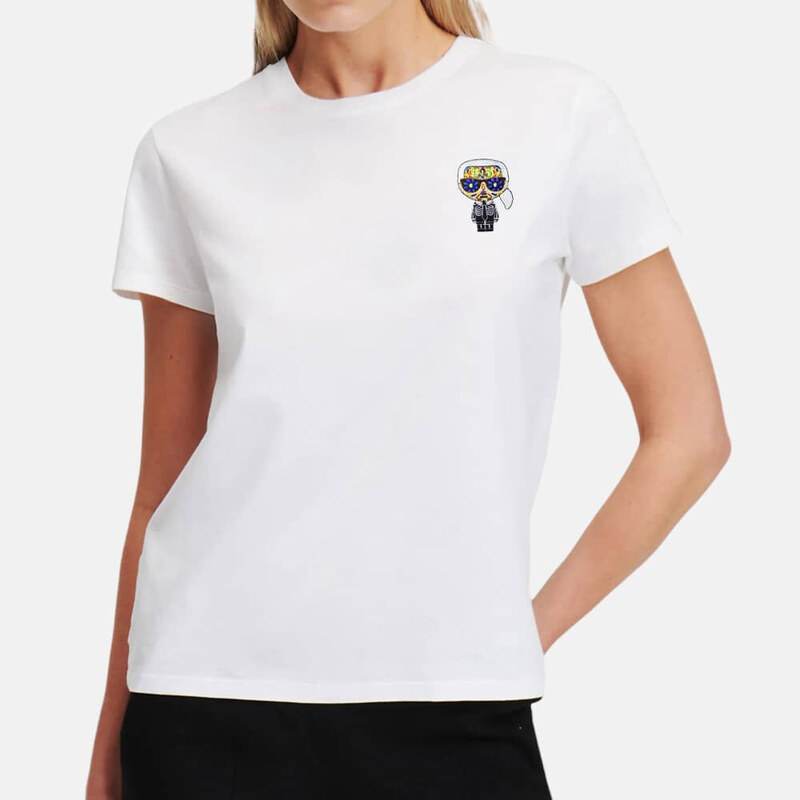 Dámské bílé triko Karl Lagerfeld 55795 51204109