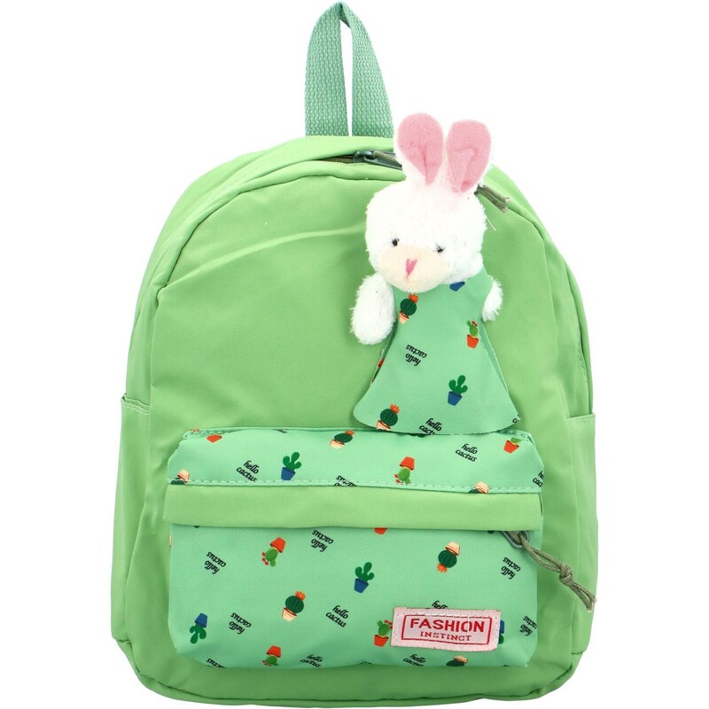 Delami Detský batôžtek s plyšákom Cheryll, zelená 64831871