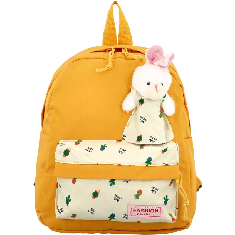 Delami Detský batôžtek s plyšákom Cheryll, žltá 64832694