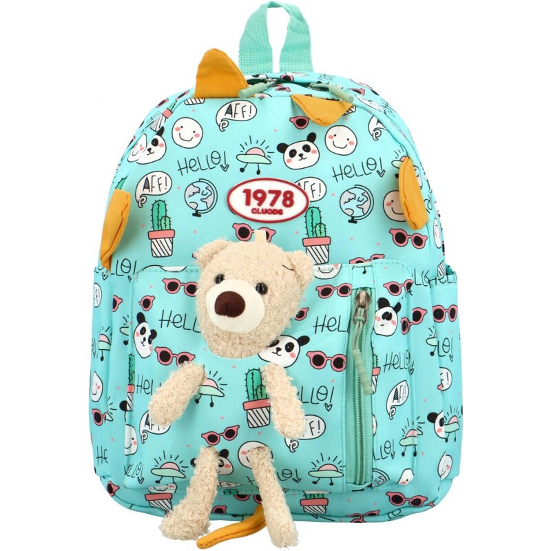 Delami Detský batôžtek s plyšákom Jamyang, svetlo modrá 64832728