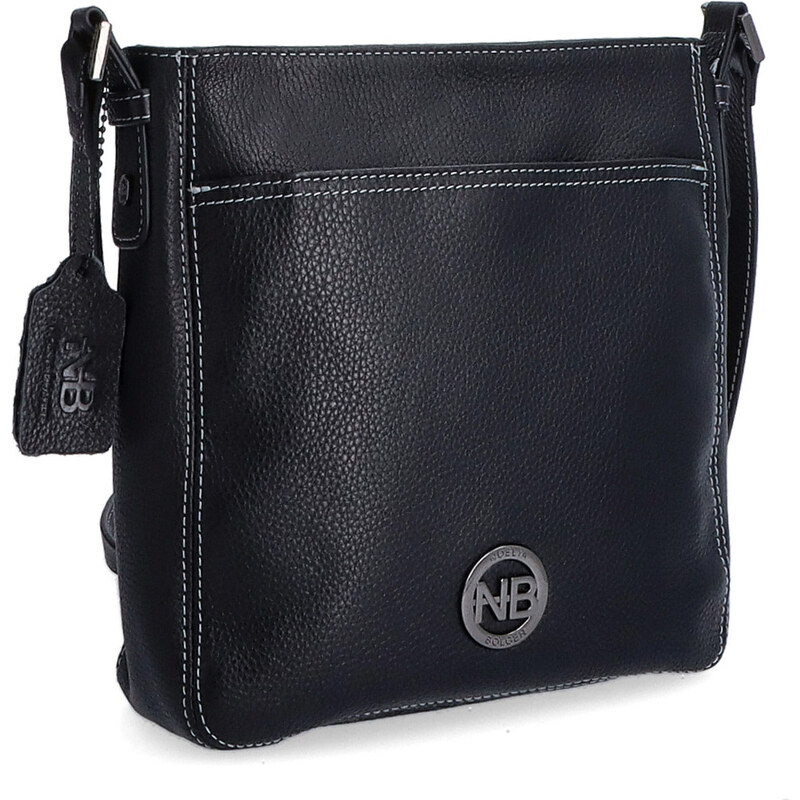 Kožená kabelka crossbody Noelia Bolger čierna NB 3004 C 64020120