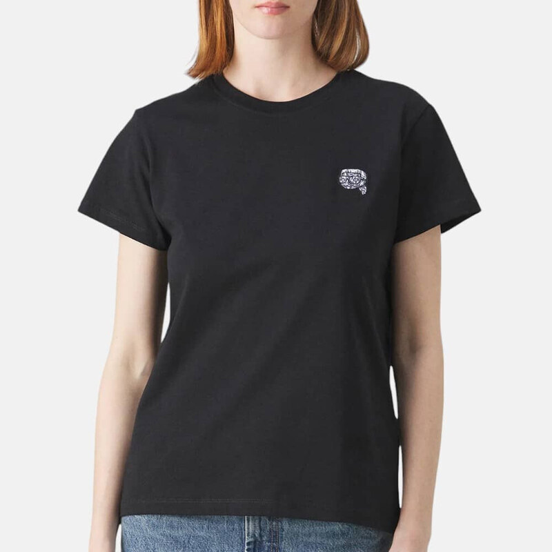 Dámské černé triko Karl Lagerfeld 55797 51220749