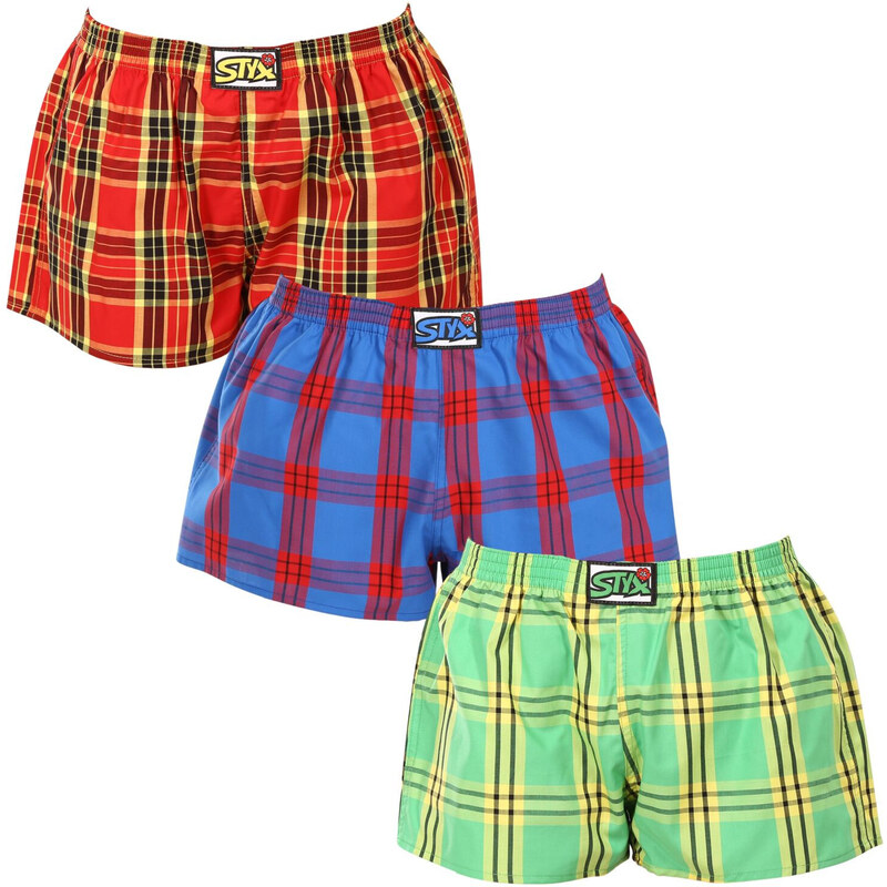 3PACK dámske trenky Styx klasická guma viacfarebné (3K101114) 51221679