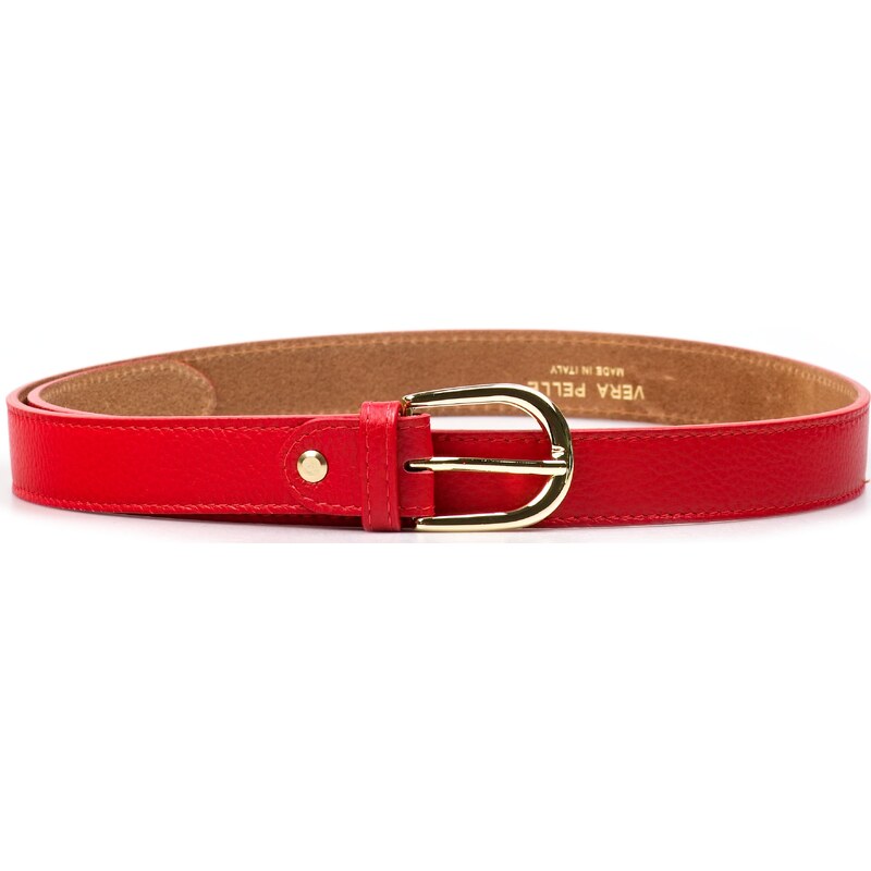Blaire Dámsky kožený opasok červený 64987337