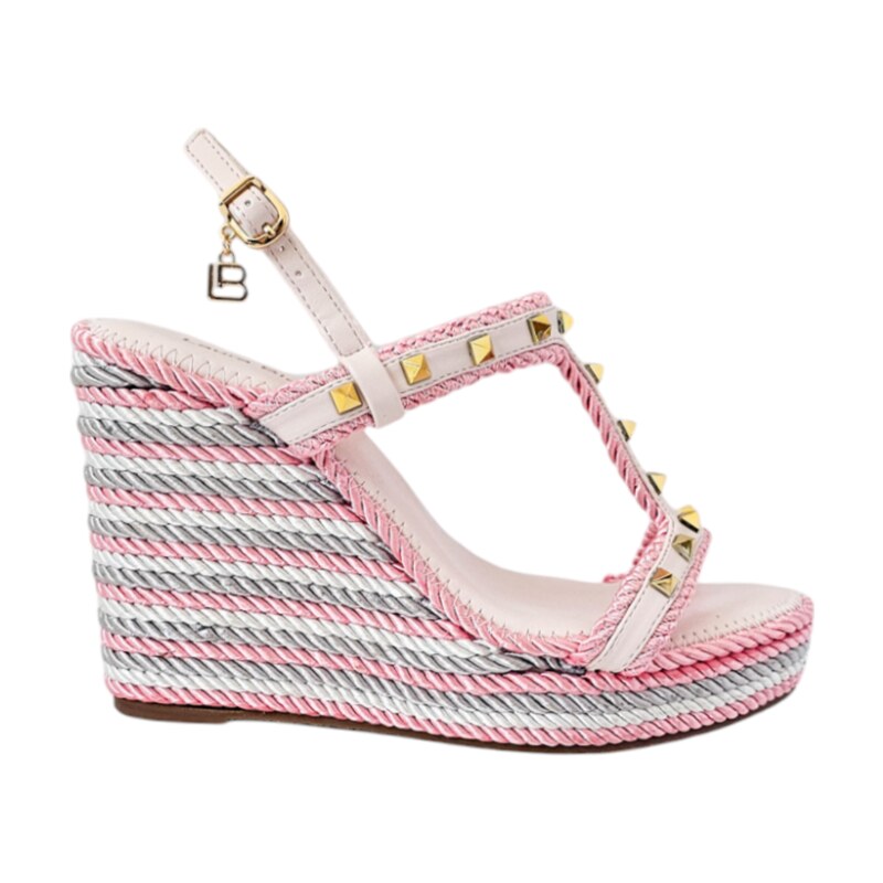 Sandále na klíne Laura Biagiotti KL Pink 56369511