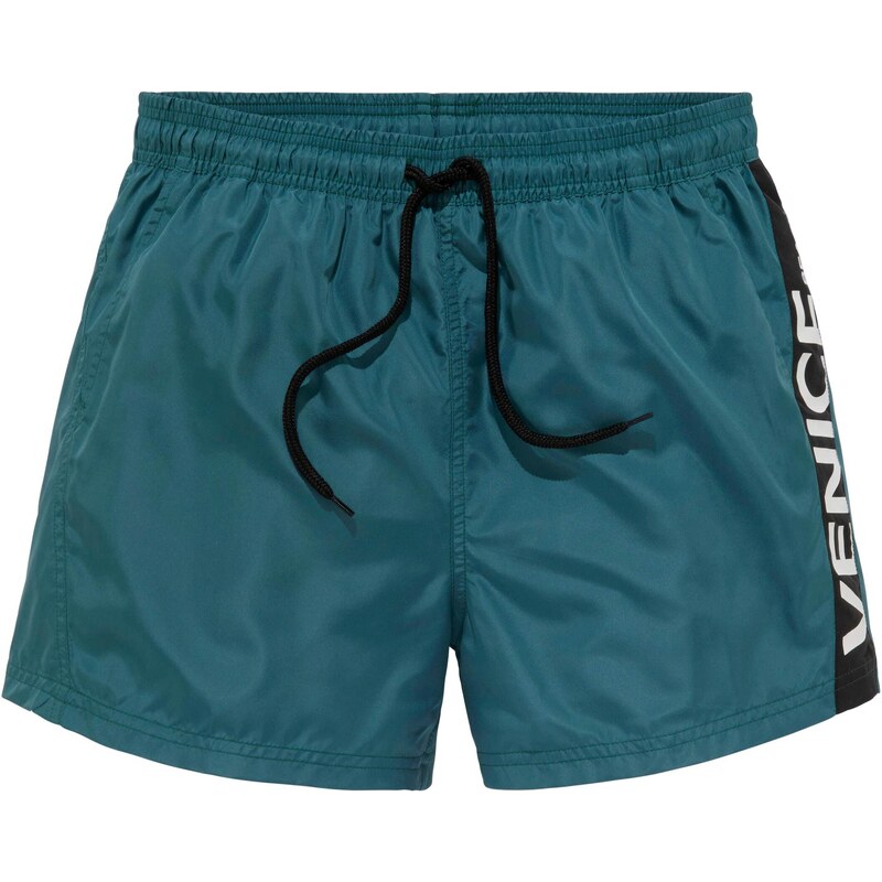 VENICE BEACH Plavecké šortky smaragdová / čierna / biela 54349084
