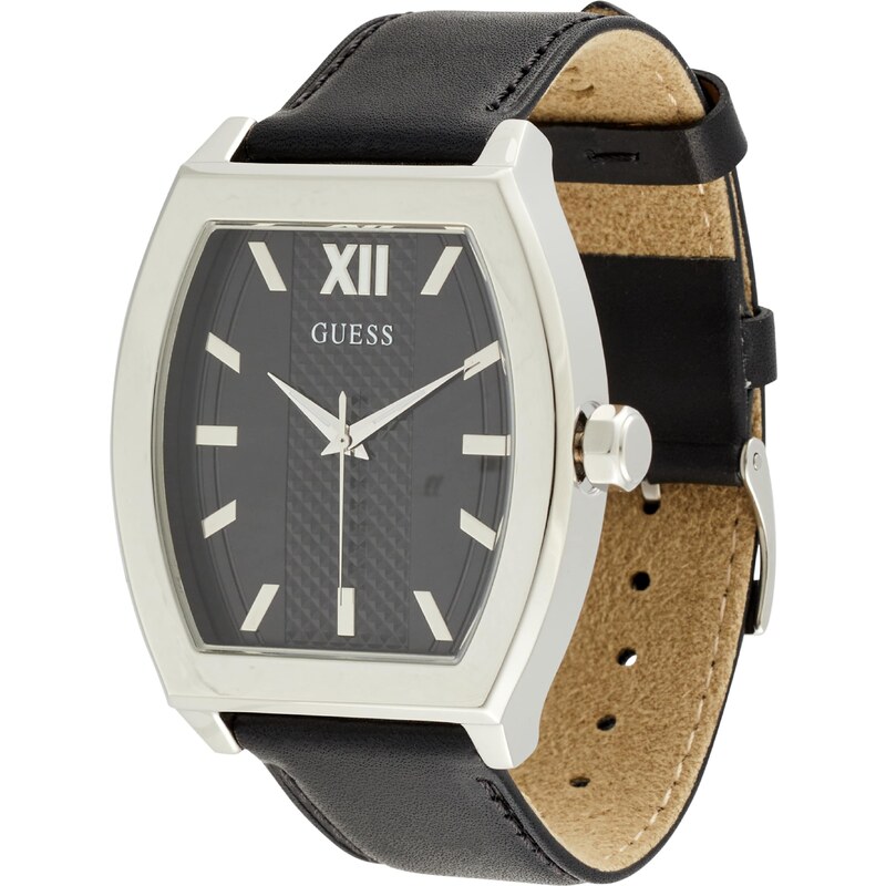 GUESS Analógové hodinky Punctual čierna / strieborná 54350079