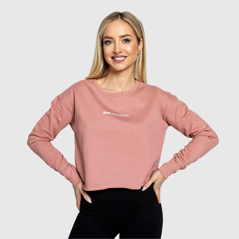 Dámska mikina Iron Aesthetics Cropped, ružová 51253143
