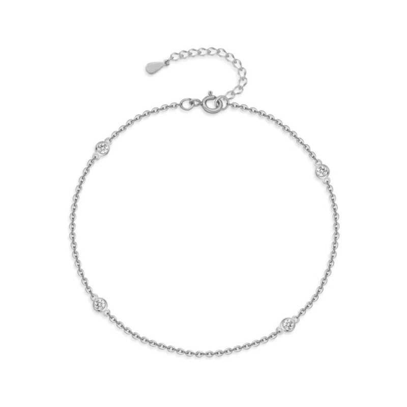 SWAROVSKI Elements Swarovski e. oceľová retiazka na nohu Panache, 51255928