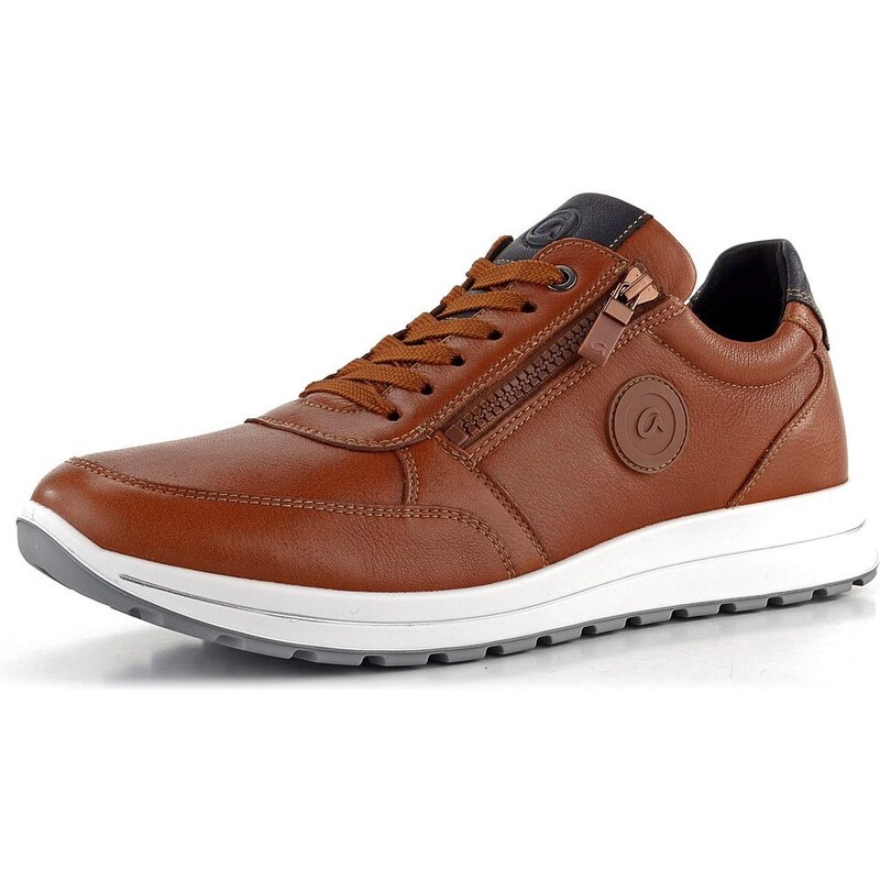 Ara širšie pánske tenisky kožené Matteo cognac, blau 11-24505-14 63441277
