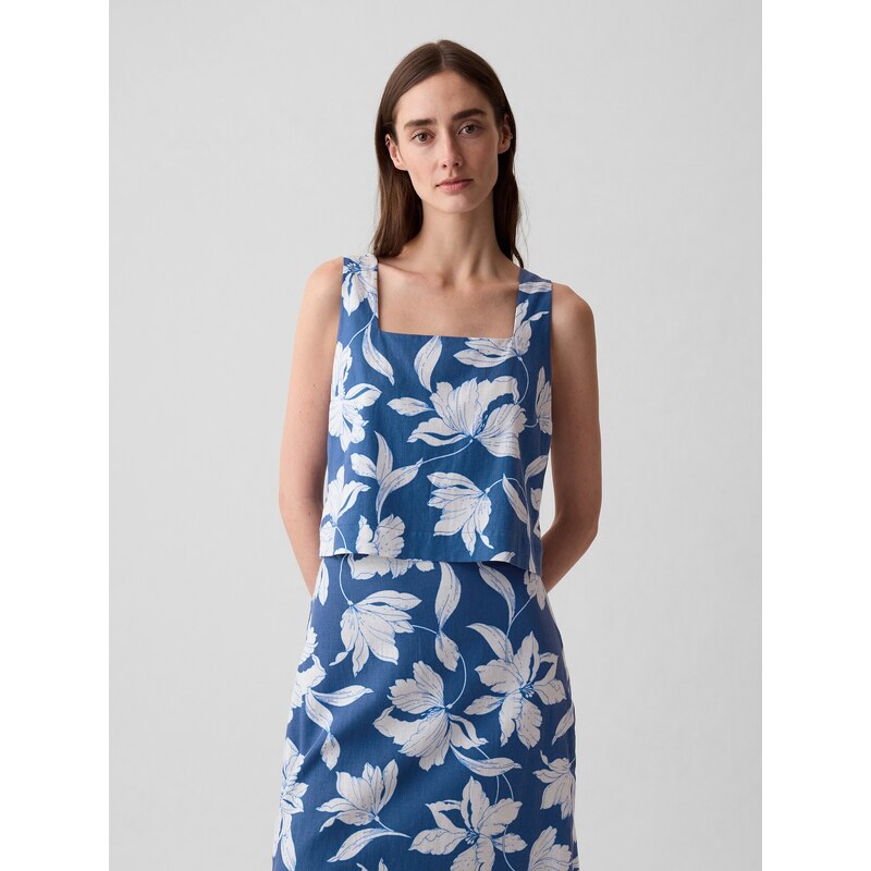 E-shop GAP Dámské Lněný crop top 417117-00