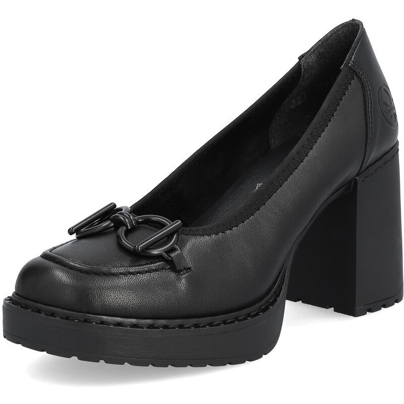 Dámske lodičky Rieker Y4161-00 čierne 51275918